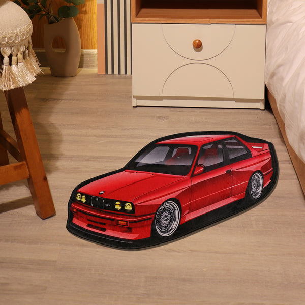 Red Sports Car - Rug
