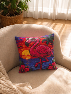 Flamingo Sunset Cushion