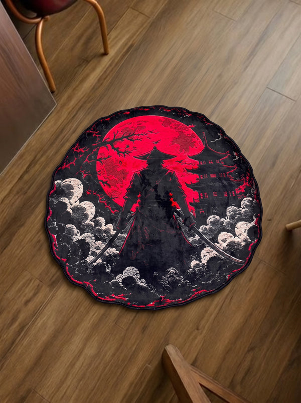 Samurai Red Moon - rug