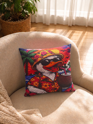Tropical Duck Cushion