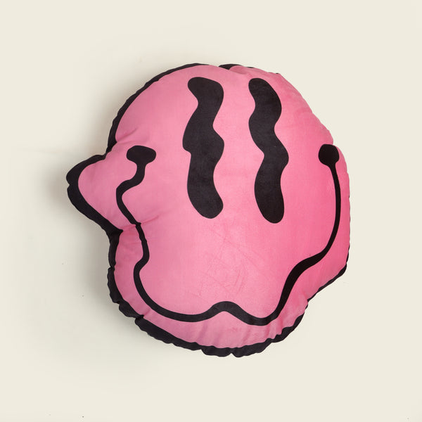 Pink Smiley Cushion