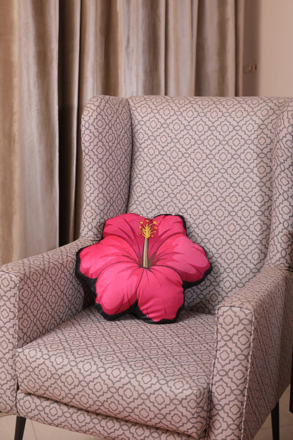 Hibiscus Flower Cushion