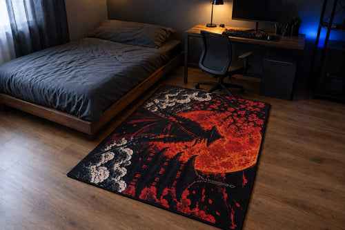 Samurai Red Moon - carpet