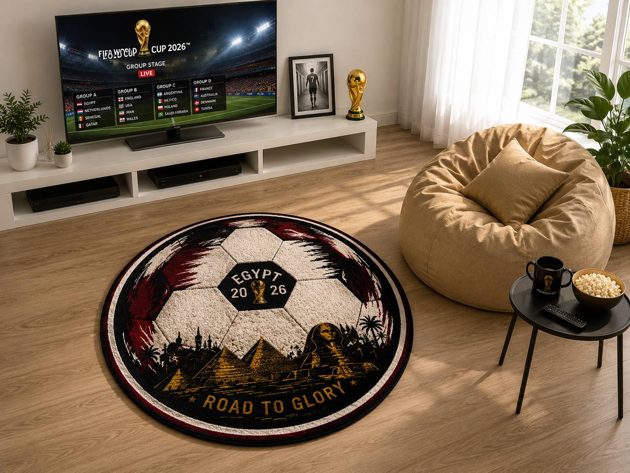 Egypt Pyramids Ball - Rug