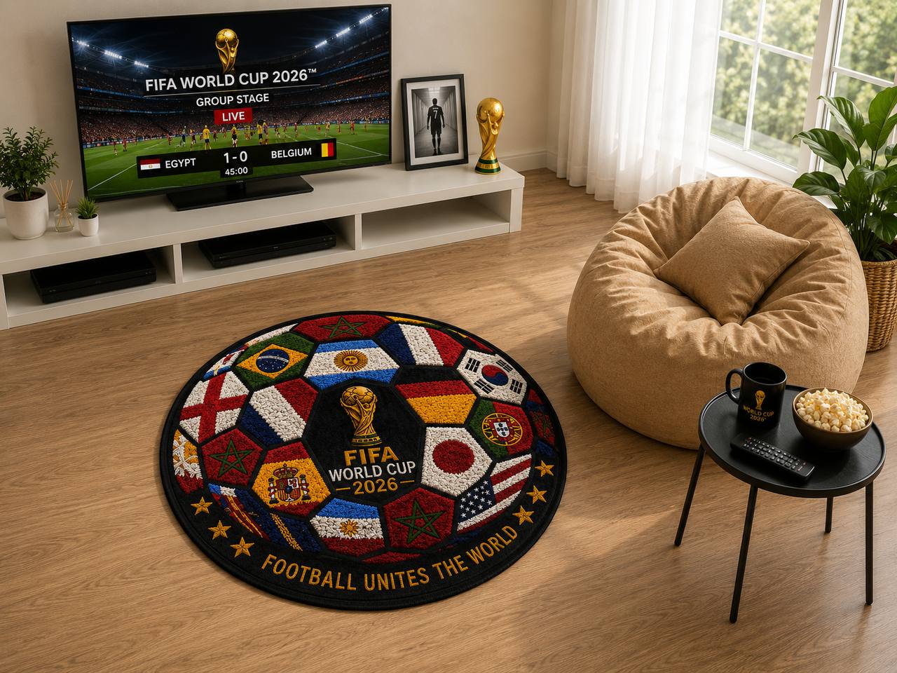 Nations Flags Ball - Rug